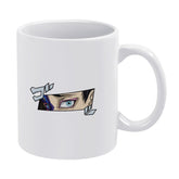 Demon Slayer Akaza Peeking Eye Graphic Ceramic Coffee Mug