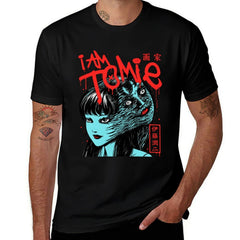 Junji Ito Tomie Horror Anime Short Sleeve T‑Shirt