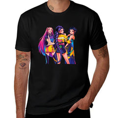 Kpop Demon Hunters Pop Witch Trio Vibrant Stage Graphic Men Tee