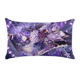 Genshin Impact Raiden Shogun Anime Rectangular Decor Throw Pillow Case