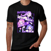 Pop Witch Girl Group HUNTREX Panel Graphic Oversized Men Tee