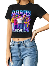Kpop Demon Hunters Saja Boys Bootleg Women Cropped Tee