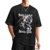 Attack On Titan Annie Leonhart Oversized Washed Men Tee