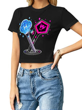 Kpop Demon Hunters Lightstick VS Women Cropped Tee