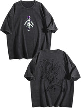 Dragon Ball Frieza Printed Washed Short‑Sleeve T‑Shirt