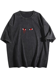 Naruto Itachi Uchiha Double‑Sided Vintage Washed Anime T‑Shirt