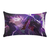 Genshin Impact Raiden Shogun Purple Lightning Rectangular Throw Pillow Case