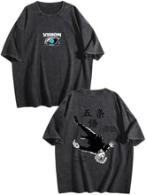 Jujutsu Kaisen Gojo Satoru Double‑Sided Print Vintage Washed Anime T‑Shirt