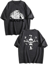 One Piece Whitebeard Printed Washed Short‑Sleeve T‑Shirt