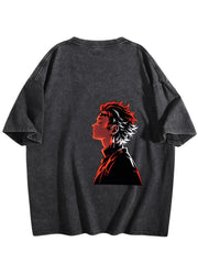 Demon Slayer Double‑Sided Print Vintage Washed Anime T‑Shirt