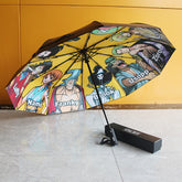 Spot Wholesale One Piece Umbrella Luffy 30% Off Fully Automatic Ten-Bone Reinforced Vinyl Sun Protection And Uv Protection