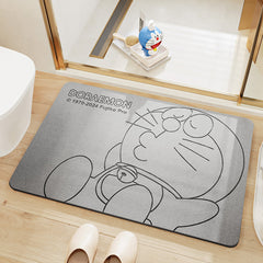 Genuine Doraemon Hard Diatom Mud Floor Mats Household Bathroom Non-Slip Mats Environmentally Friendly Strong Water-Absorbent Quick-Drying Foot Mats Ip Model