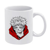 Jujutsu Kaisen Yuji Itadori Sketch Portrait Ceramic Coffee Mug