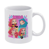 KPop Demon Hunters Mira Chibi Four‑Panel Ceramic Coffee Mug