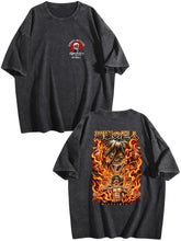 Attack on Titan Double‑Sided Print Vintage Washed Short‑Sleeve T‑Shirt