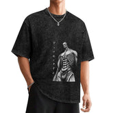 Attack On Titan Armored Titan Monochrome Oversized Washed Men Tee