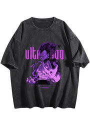 Dragon Ball Super Printed Vintage Washed Short‑Sleeve T‑Shirt