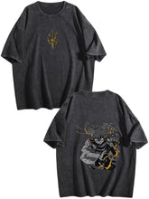 Demon Slayer Zenitsu Vintage‑Washed Double‑Sided Anime T‑Shirt