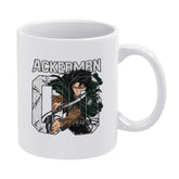Attack On Titan Levi Ackerman Graphic Ceramic Coffee Mug