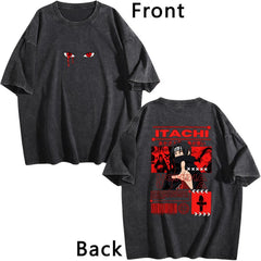 Naruto Itachi Uchiha Vintage Anime Street Tee