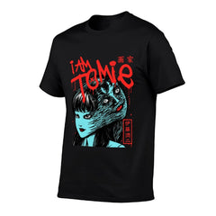 Junji Ito Tomie Horror Anime Short Sleeve T‑Shirt