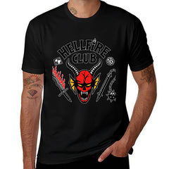 Kpop Demon Hunters Hellfire Club Demon Head Weapon Graphic Men Tee