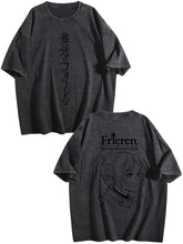 Frieren Beyond Journey's End Double‑Sided Vintage Washed Anime T‑Shirt