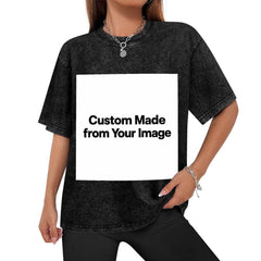 Custom Made Your Own Image Graphic Tee Unisex Vintage Streetwear T-Shirt