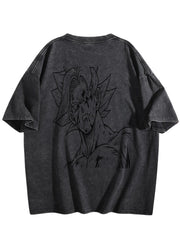 Dragon Ball Frieza Printed Washed Short‑Sleeve T‑Shirt