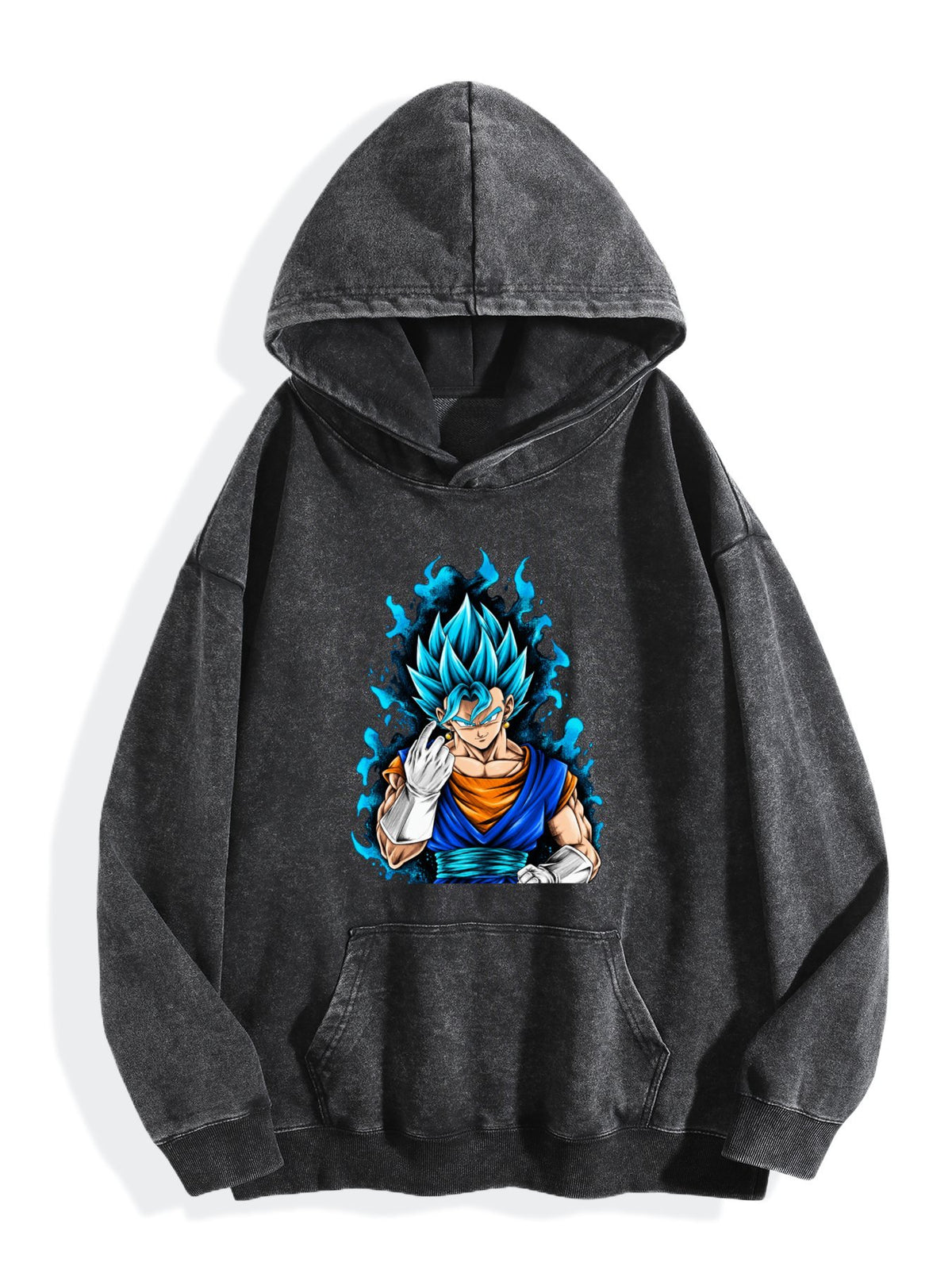 Dragon Ball Super Saiyan Blue Vegito Vintage Wash Hoodie