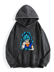 Dragon Ball Super Saiyan Blue Vegito Vintage Wash Hoodie