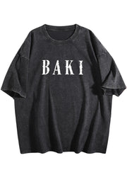 Baki Hanma Double‑Sided Print Vintage Washed T‑Shirt