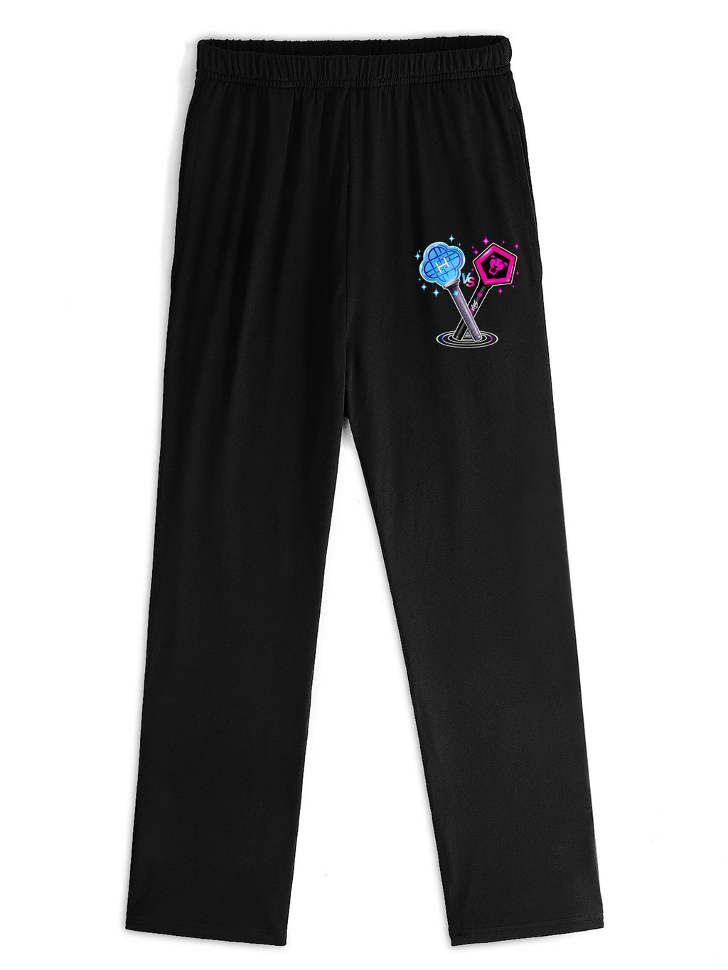 Pop Huntress Squad Dual‑Color Lollipop Straight‑Leg Sweatpants