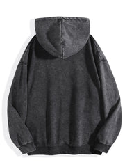 Jujutsu Kaisen Yuta Purple Accent Vintage Wash Oversized Hoodie