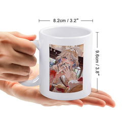 Genshin Impact Furina Cafe Casual Scene Ceramic Coffee Mug