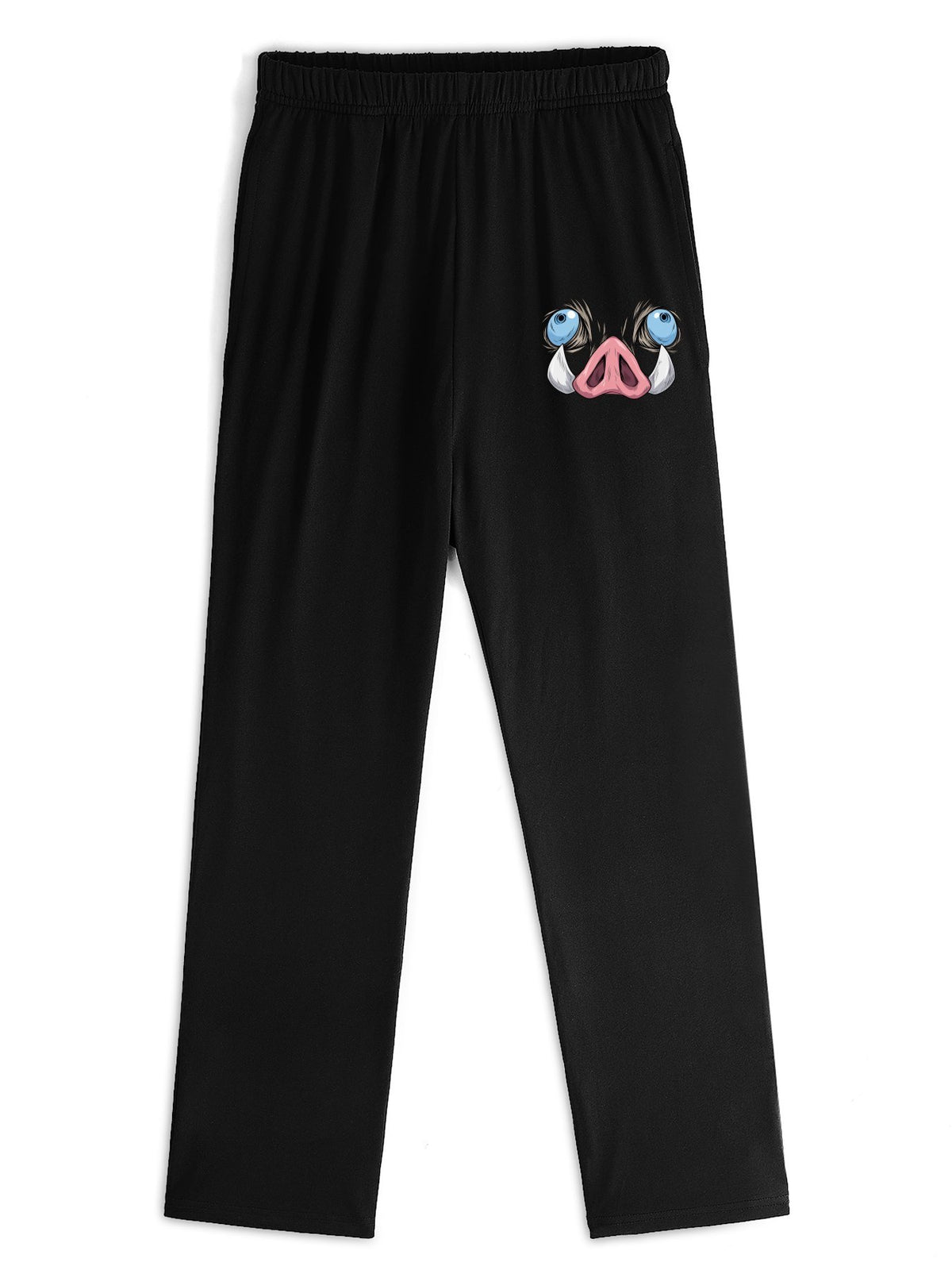 Demon Slayer Inosuke Boar‑Mask Print Casual Sweatpants