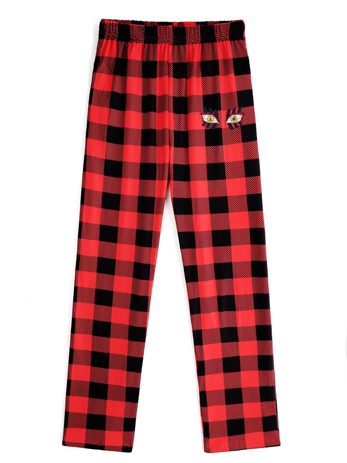 Demon Slayer Akaza Eye‑Detail Mini‑Print Straight‑Leg Sweatpants