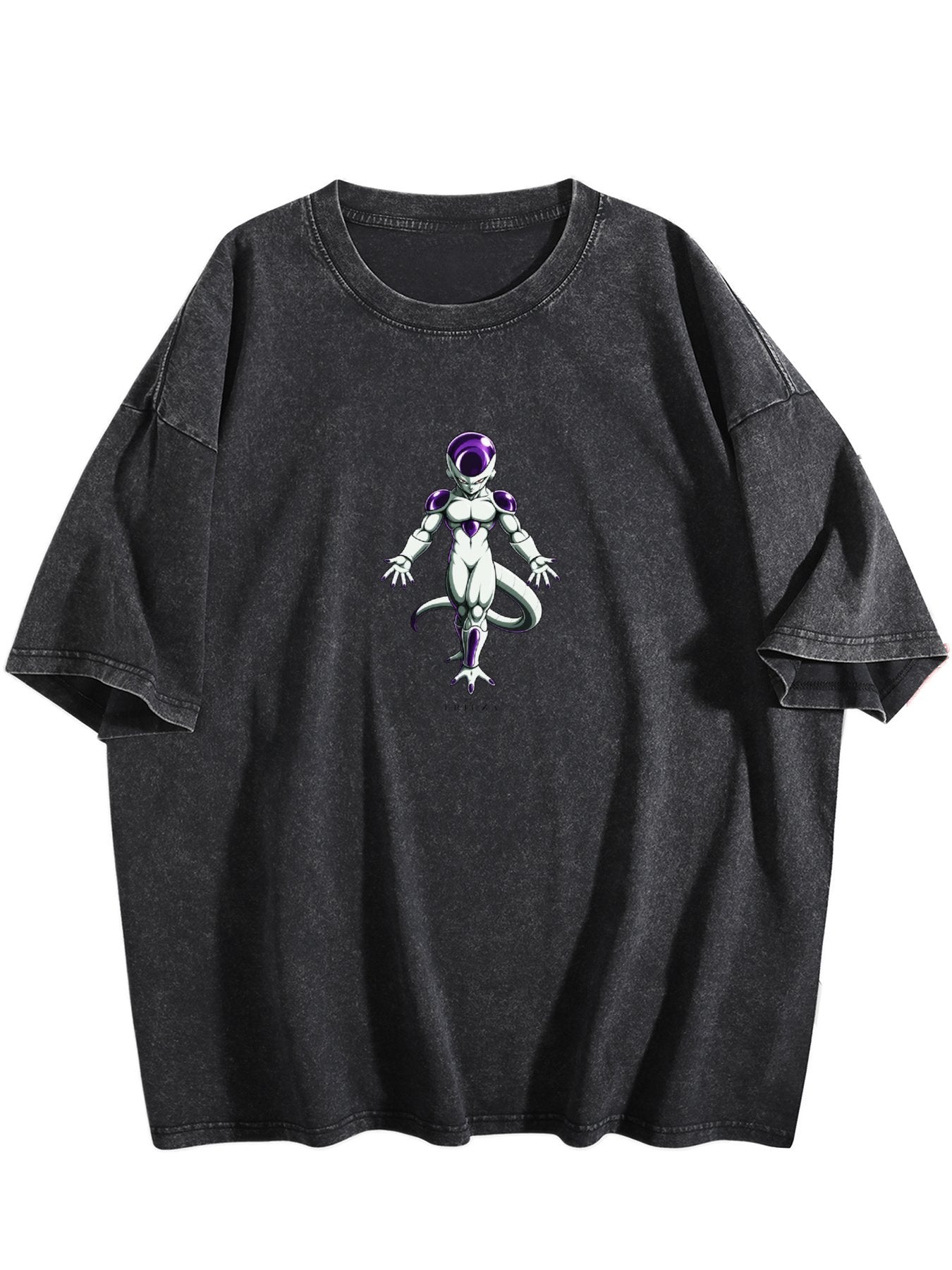 Dragon Ball Frieza Printed Washed Short‑Sleeve T‑Shirt