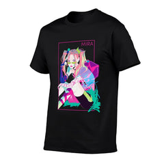 Kpop Demon Hunters Mira Vaporwave Framed Portrait Graphic Men Tee