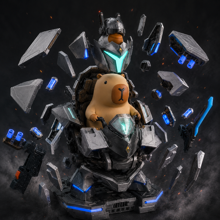 Magnetic Mecha Bear Desktop Toy