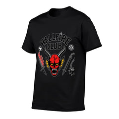 Kpop Demon Hunters Hellfire Club Demon Head Weapon Graphic Men Tee