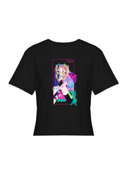 Pop Witch Hunt Squad Neon Anime Women Cropped Tee