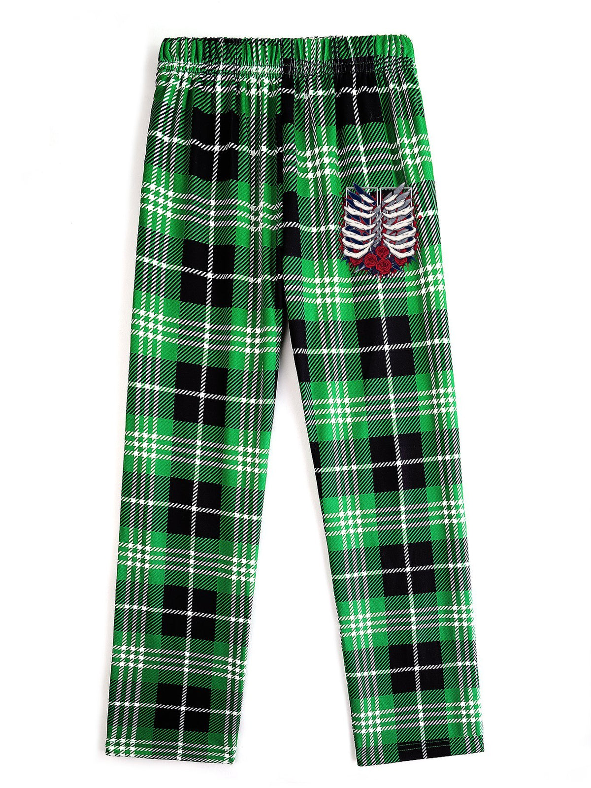 Attack On Titan Survey Corps Badge Printed Straight‑Leg Sweatpants