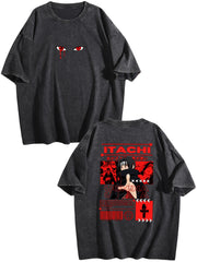Naruto Itachi Uchiha Vintage Anime Street Tee