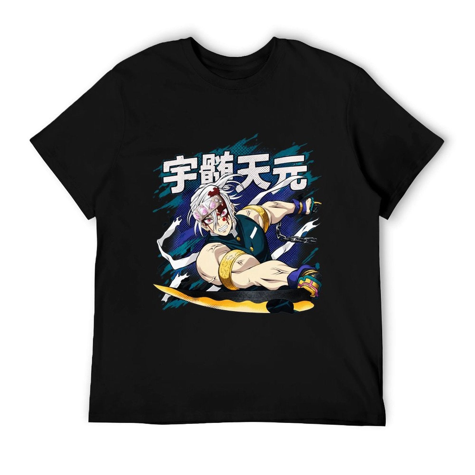 Demon Slayer Tengen Uzui Battle Pose Graphic Men Tee