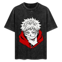 Jujutsu Kaisen Yuji Itadori Vintage Oversized Unisex Tee