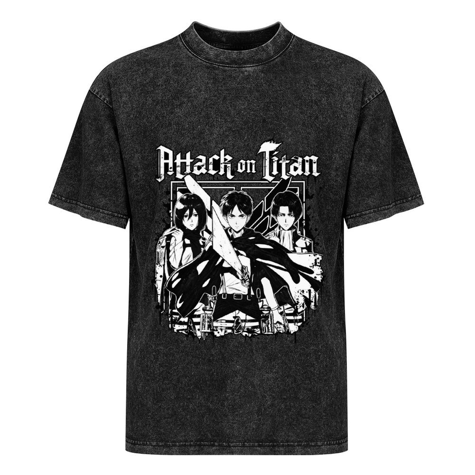 Attack On Titan Main Cast Vintage Oversized Unisex Tee