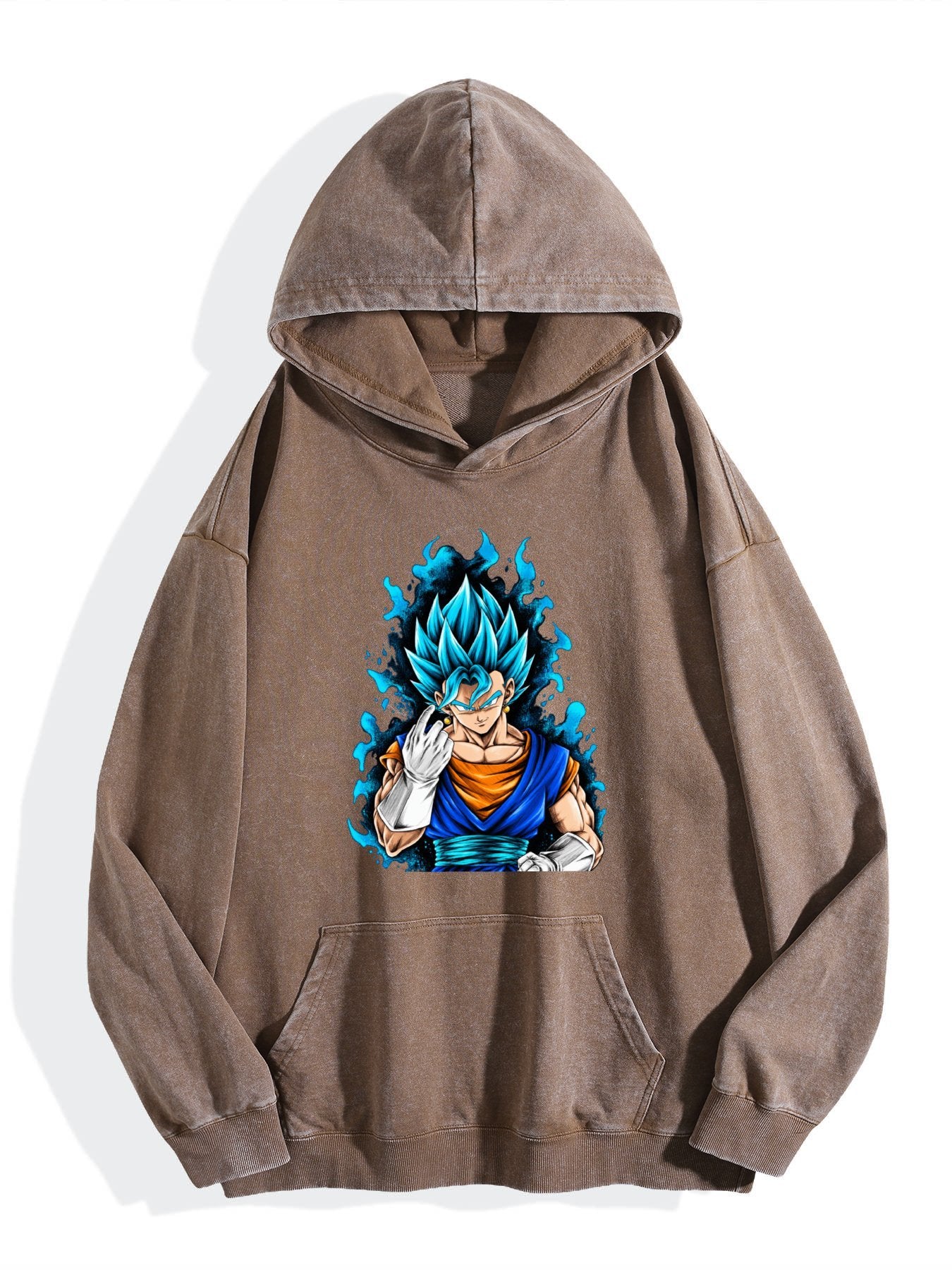 Dragon Ball Super Saiyan Blue Vegito Vintage Wash Hoodie