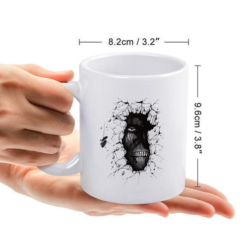 Attack on Titan 3D Crack Breaking Wall 11oz Ceramic Mug