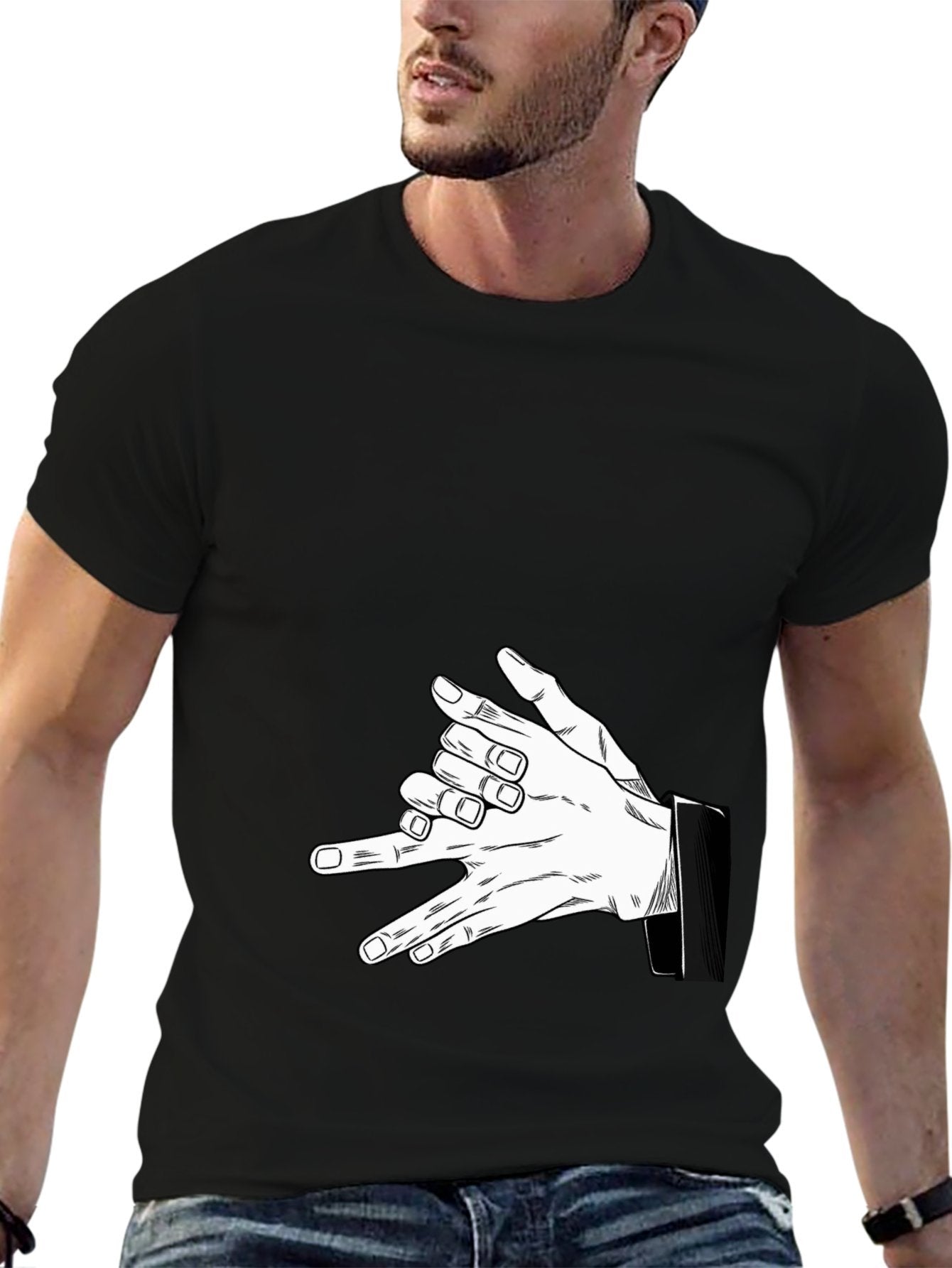 Jujutsu Kaisen Gojo Satoru Unlimited Void Hand‑Sign Anime T‑Shirt